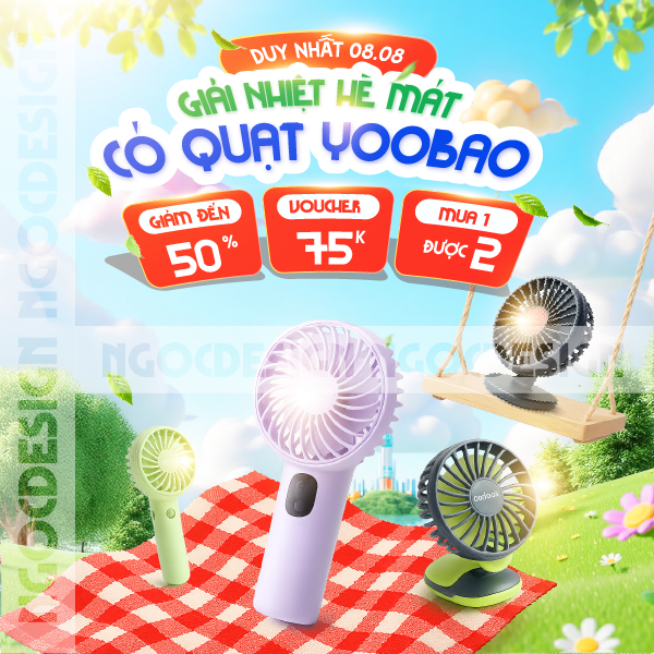 Giải nhiệt hè mát | Có quạt YOOBAO