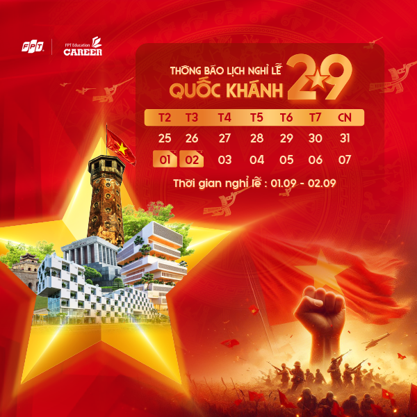 Thông báo lịch nghỉ lễ Quốc Khánh