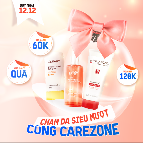 Chăm da mịn cùng carezone